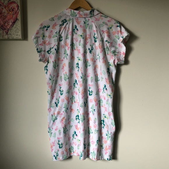Laura Ashley cactus print nightshirt - size Large - Picture 8 of 16
